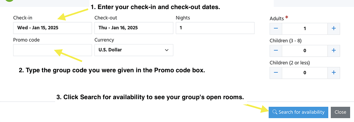 Group Bookings Graphic
